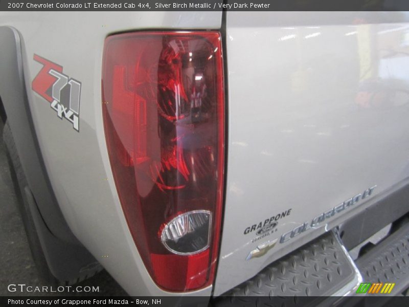 Silver Birch Metallic / Very Dark Pewter 2007 Chevrolet Colorado LT Extended Cab 4x4