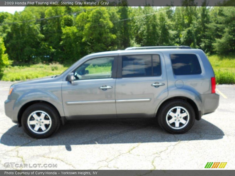 Sterling Gray Metallic / Gray 2009 Honda Pilot Touring 4WD