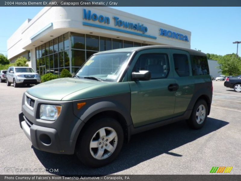 Galapagos Green Metallic / Gray 2004 Honda Element EX AWD