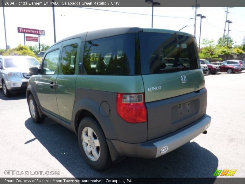 Galapagos Green Metallic / Gray 2004 Honda Element EX AWD