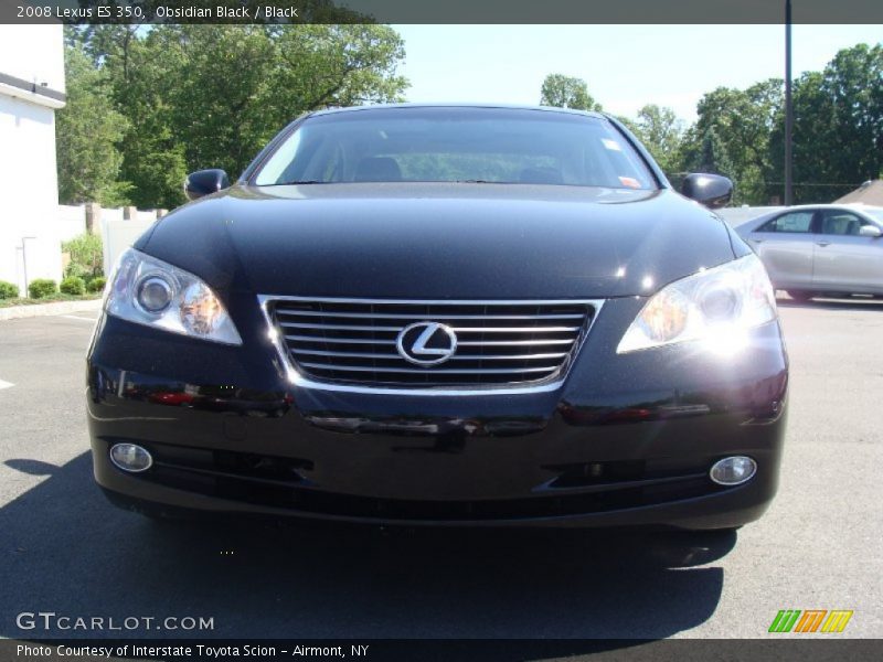 Obsidian Black / Black 2008 Lexus ES 350
