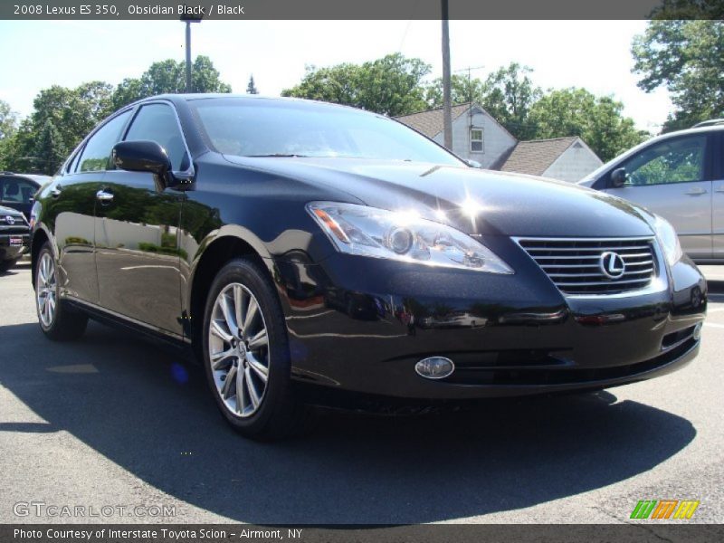 Obsidian Black / Black 2008 Lexus ES 350
