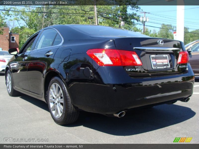 Obsidian Black / Black 2008 Lexus ES 350