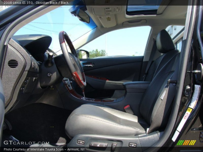 Obsidian Black / Black 2008 Lexus ES 350