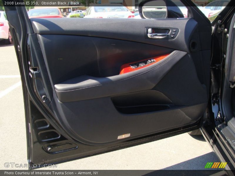 Obsidian Black / Black 2008 Lexus ES 350