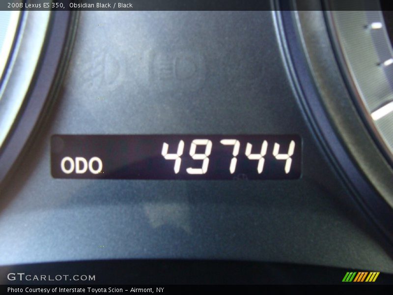Obsidian Black / Black 2008 Lexus ES 350