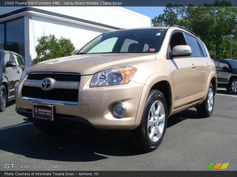 Sandy Beach Metallic / Sand Beige 2009 Toyota RAV4 Limited 4WD