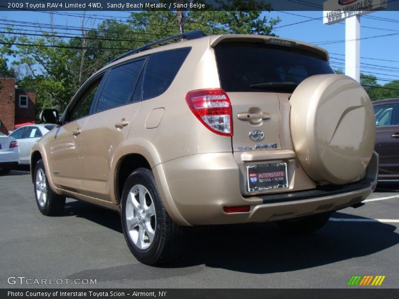 Sandy Beach Metallic / Sand Beige 2009 Toyota RAV4 Limited 4WD