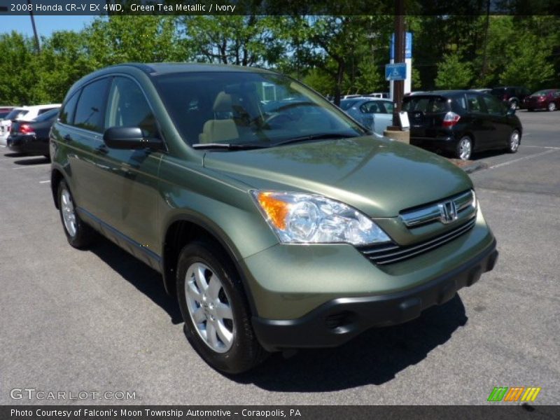 Green Tea Metallic / Ivory 2008 Honda CR-V EX 4WD