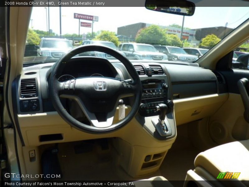 Green Tea Metallic / Ivory 2008 Honda CR-V EX 4WD