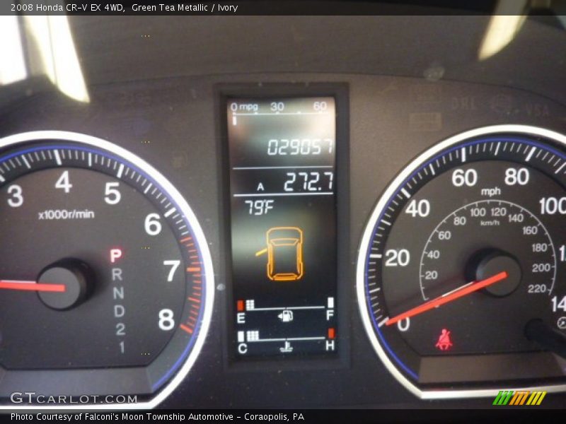 Green Tea Metallic / Ivory 2008 Honda CR-V EX 4WD