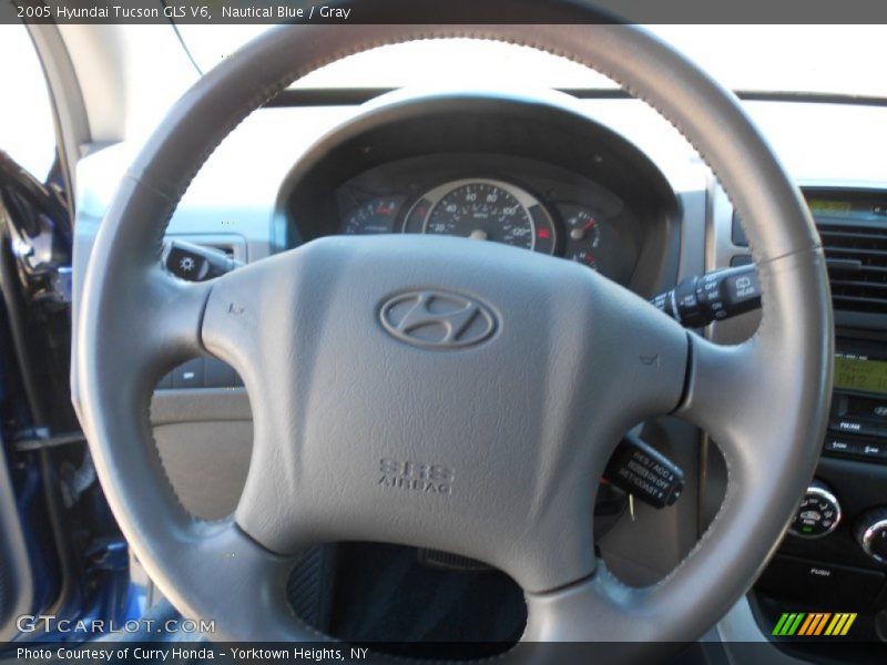 Nautical Blue / Gray 2005 Hyundai Tucson GLS V6