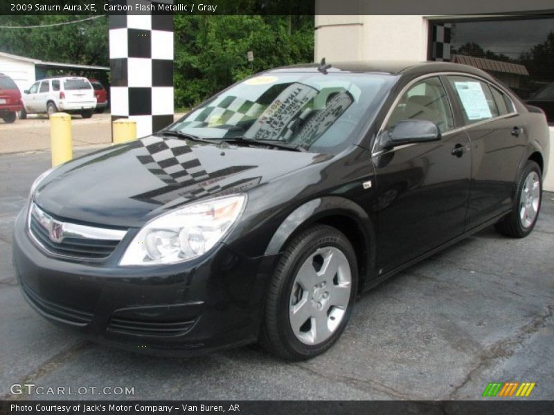 Carbon Flash Metallic / Gray 2009 Saturn Aura XE