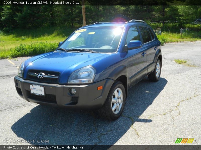 Nautical Blue / Gray 2005 Hyundai Tucson GLS V6