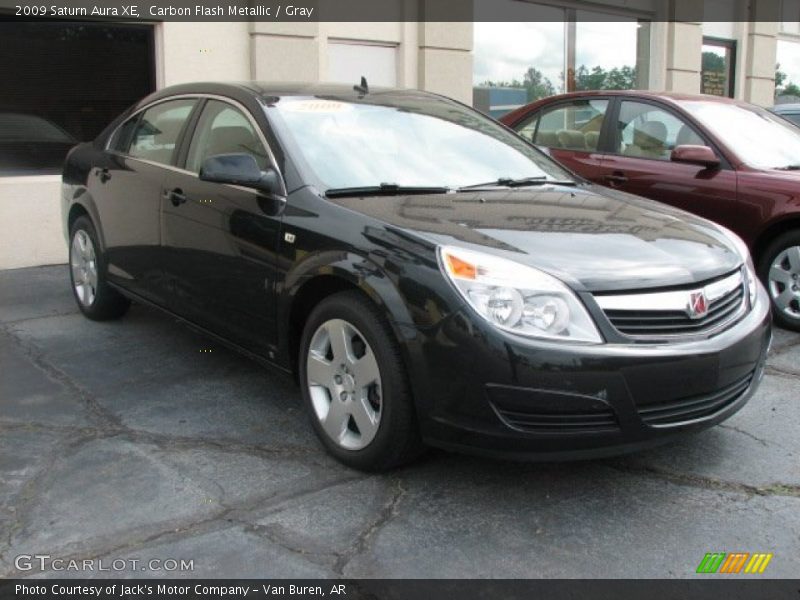 Carbon Flash Metallic / Gray 2009 Saturn Aura XE