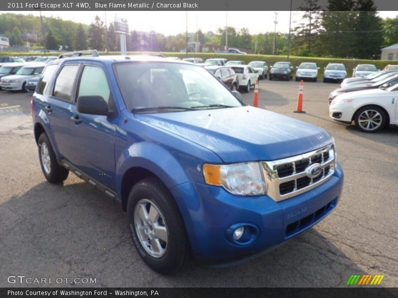 Blue Flame Metallic / Charcoal Black 2011 Ford Escape XLT 4WD