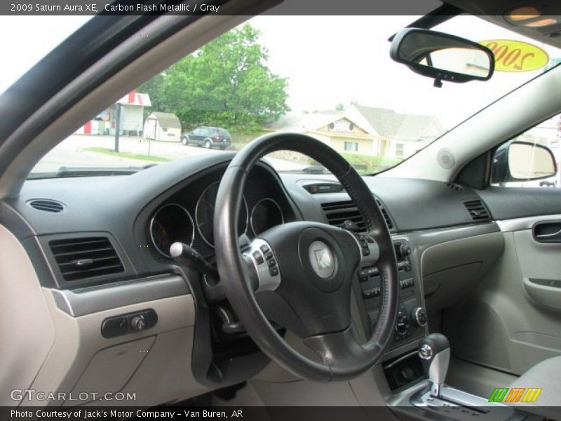 Carbon Flash Metallic / Gray 2009 Saturn Aura XE