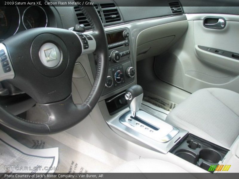 Carbon Flash Metallic / Gray 2009 Saturn Aura XE