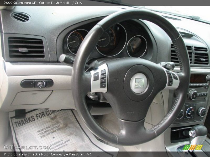 Carbon Flash Metallic / Gray 2009 Saturn Aura XE