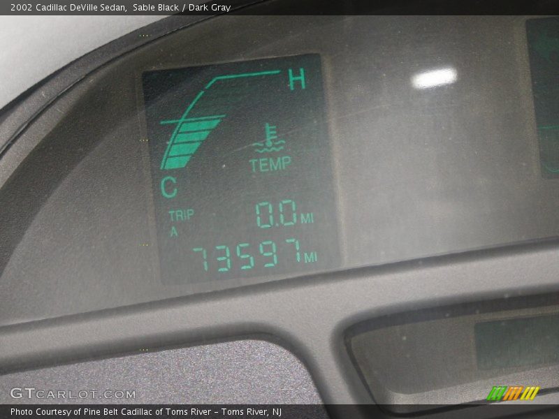 Sable Black / Dark Gray 2002 Cadillac DeVille Sedan