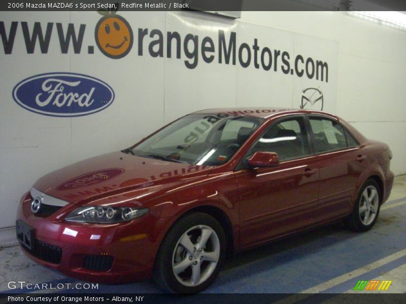 Redfire Metallic / Black 2006 Mazda MAZDA6 s Sport Sedan