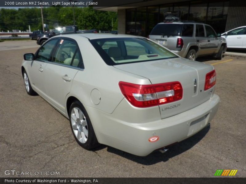 Light Sage Metallic / Sand 2008 Lincoln MKZ Sedan
