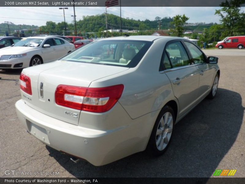 Light Sage Metallic / Sand 2008 Lincoln MKZ Sedan