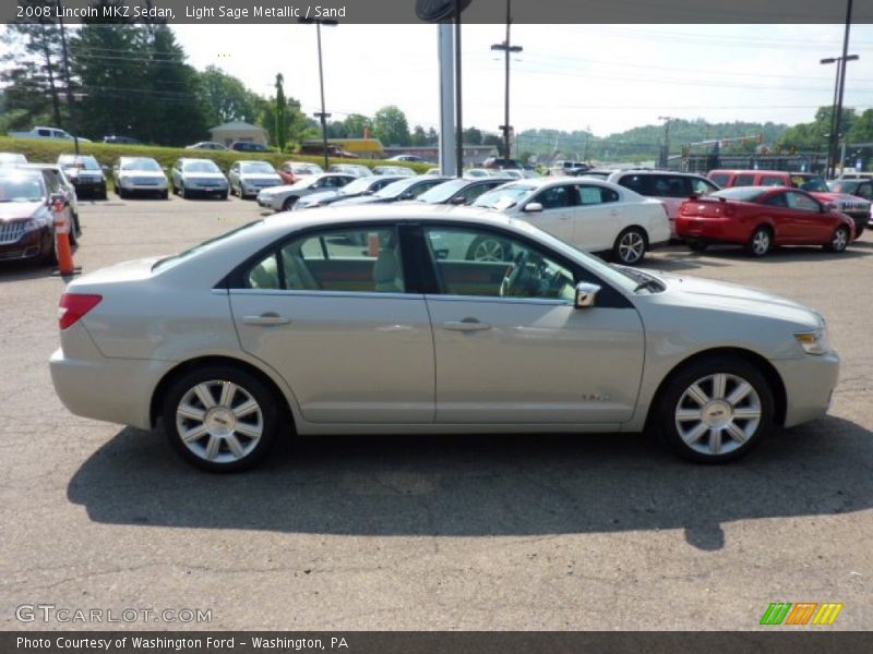 Light Sage Metallic / Sand 2008 Lincoln MKZ Sedan