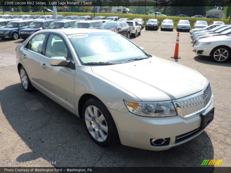 Light Sage Metallic / Sand 2008 Lincoln MKZ Sedan