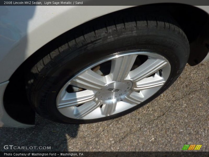 Light Sage Metallic / Sand 2008 Lincoln MKZ Sedan