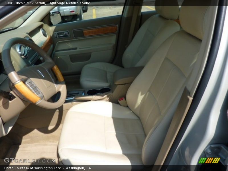 Light Sage Metallic / Sand 2008 Lincoln MKZ Sedan