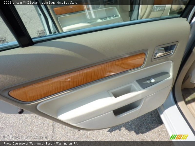 Light Sage Metallic / Sand 2008 Lincoln MKZ Sedan