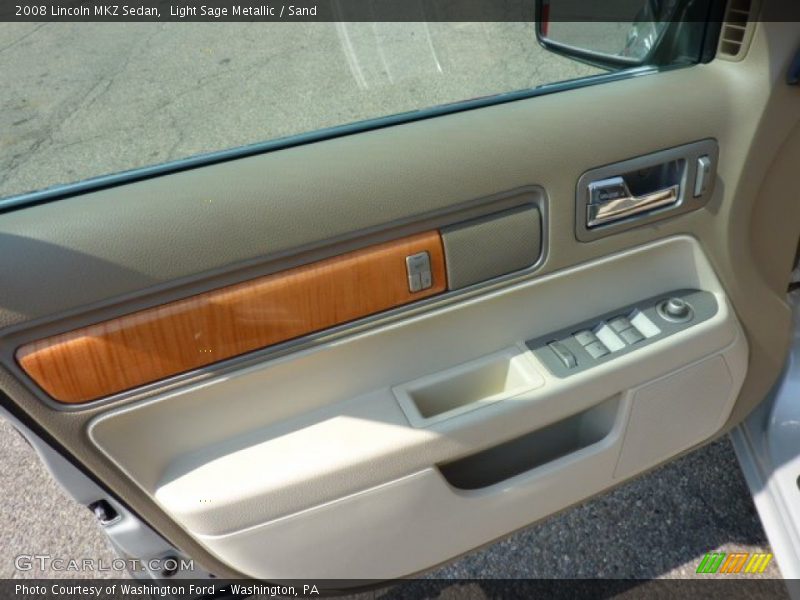 Light Sage Metallic / Sand 2008 Lincoln MKZ Sedan