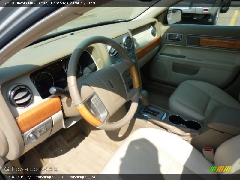 Light Sage Metallic / Sand 2008 Lincoln MKZ Sedan