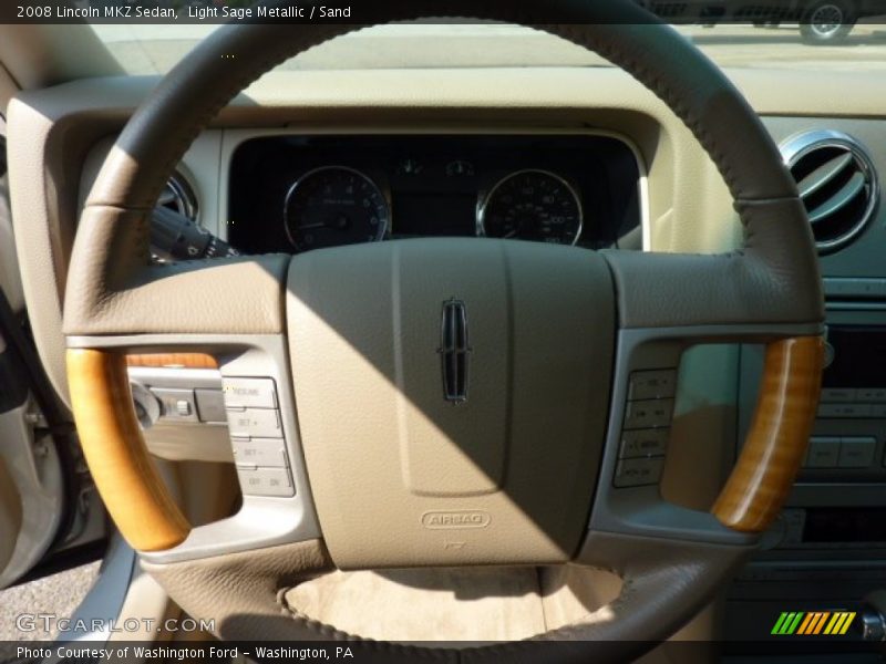 Light Sage Metallic / Sand 2008 Lincoln MKZ Sedan