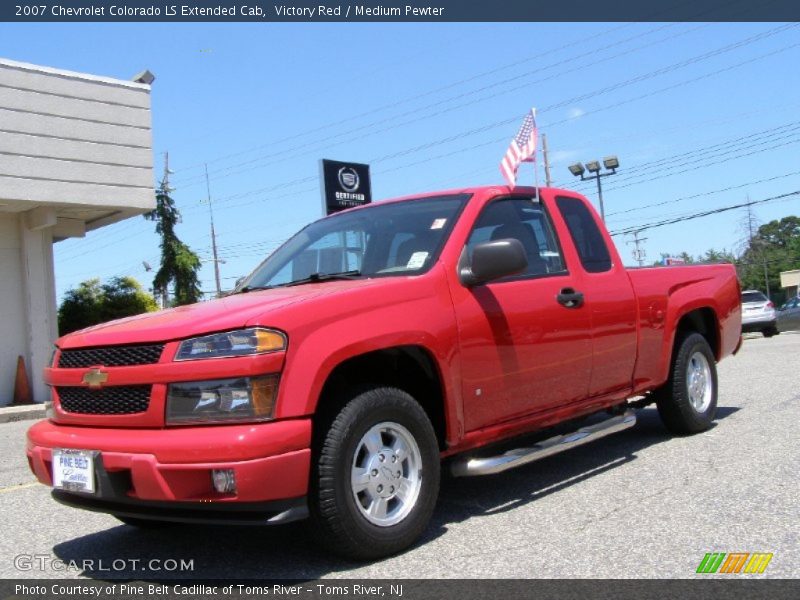 Victory Red / Medium Pewter 2007 Chevrolet Colorado LS Extended Cab