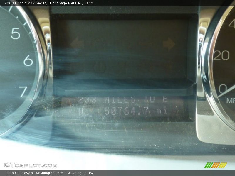 Light Sage Metallic / Sand 2008 Lincoln MKZ Sedan