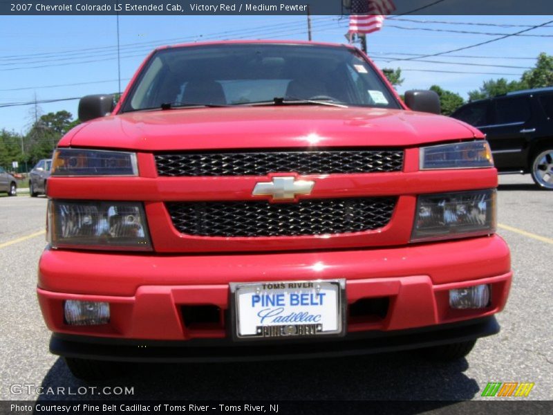 Victory Red / Medium Pewter 2007 Chevrolet Colorado LS Extended Cab