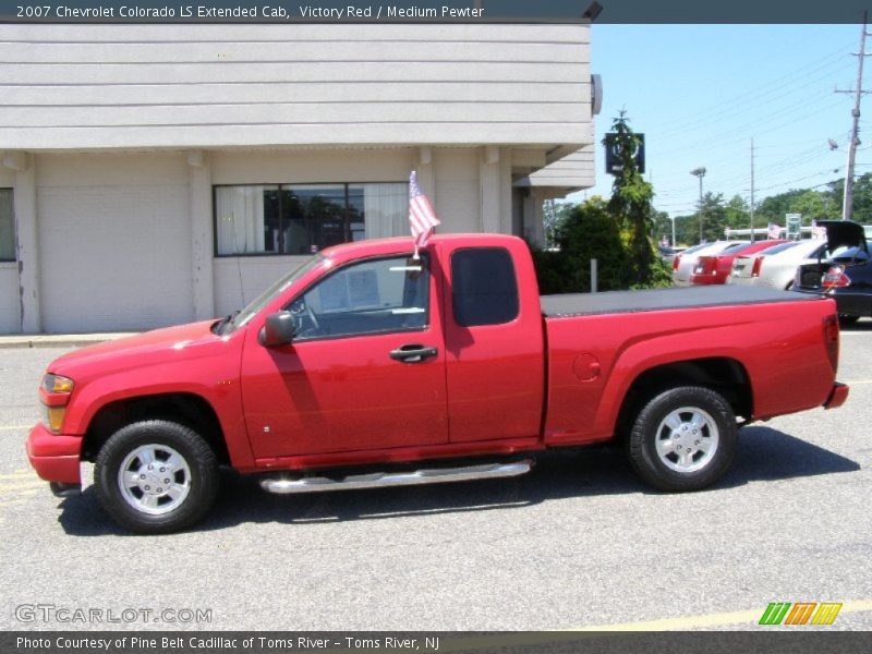 Victory Red / Medium Pewter 2007 Chevrolet Colorado LS Extended Cab