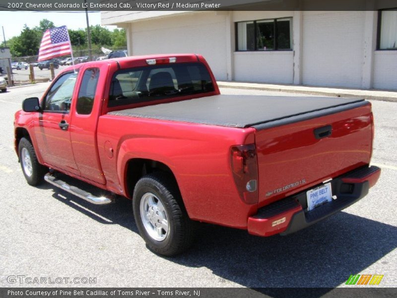 Victory Red / Medium Pewter 2007 Chevrolet Colorado LS Extended Cab
