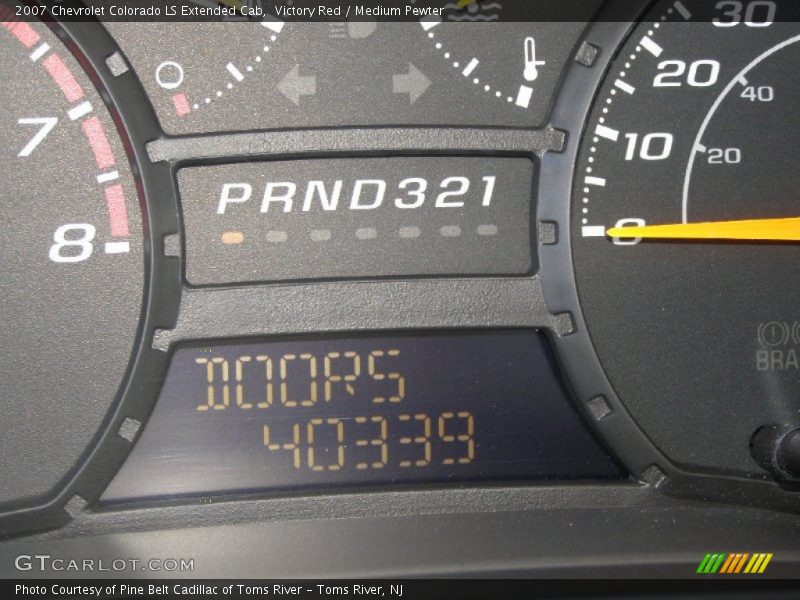 Victory Red / Medium Pewter 2007 Chevrolet Colorado LS Extended Cab