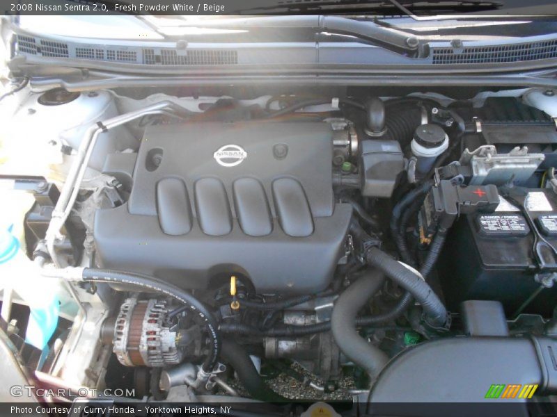 Fresh Powder White / Beige 2008 Nissan Sentra 2.0