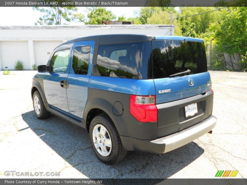 Atomic Blue Metallic / Black/Titanium 2007 Honda Element LX AWD