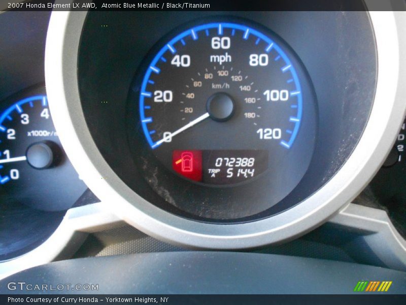 Atomic Blue Metallic / Black/Titanium 2007 Honda Element LX AWD