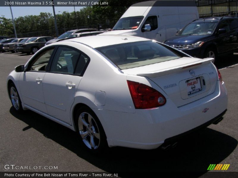 Winter Frost Pearl / Cafe Latte 2008 Nissan Maxima 3.5 SE