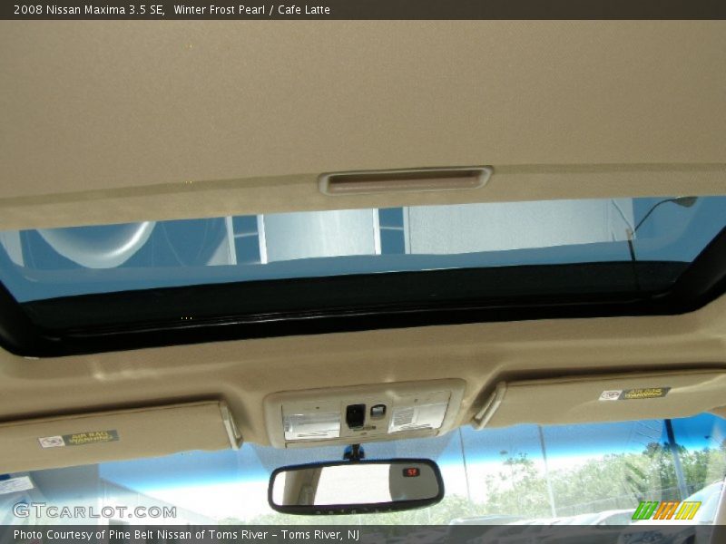 Winter Frost Pearl / Cafe Latte 2008 Nissan Maxima 3.5 SE