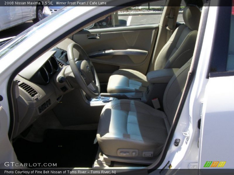 Winter Frost Pearl / Cafe Latte 2008 Nissan Maxima 3.5 SE