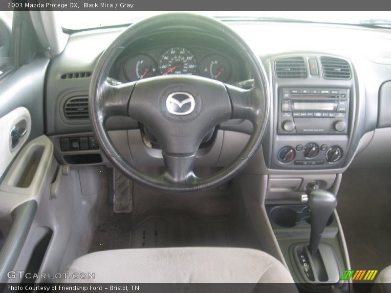 Black Mica / Gray 2003 Mazda Protege DX