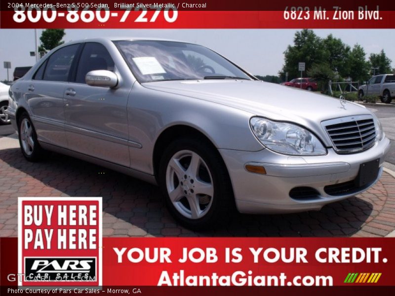 Brilliant Silver Metallic / Charcoal 2004 Mercedes-Benz S 500 Sedan