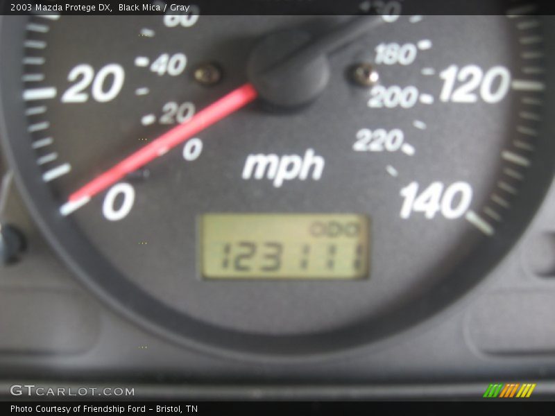 Black Mica / Gray 2003 Mazda Protege DX
